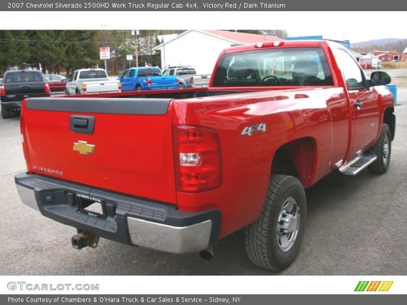 Victory Red / Dark Titanium 2007 Chevrolet Silverado 2500HD Work Truck Regular Cab 4x4