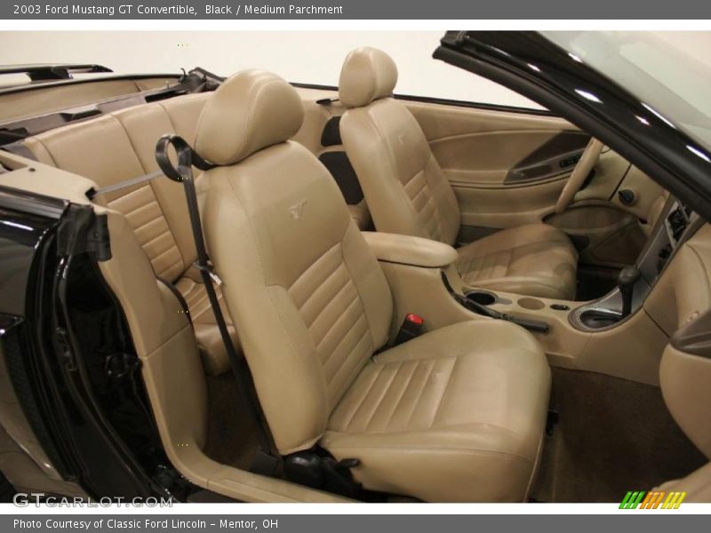 Black / Medium Parchment 2003 Ford Mustang GT Convertible