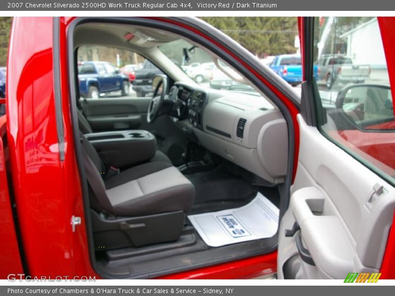 Victory Red / Dark Titanium 2007 Chevrolet Silverado 2500HD Work Truck Regular Cab 4x4