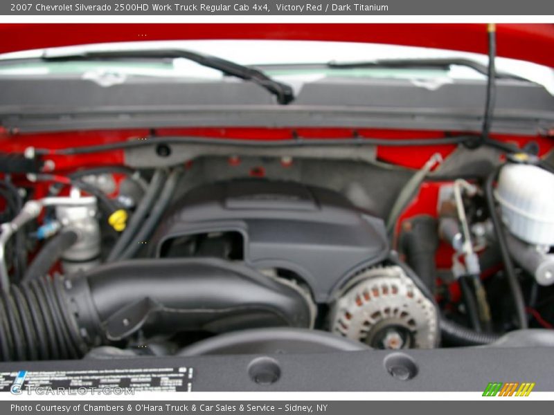 Victory Red / Dark Titanium 2007 Chevrolet Silverado 2500HD Work Truck Regular Cab 4x4