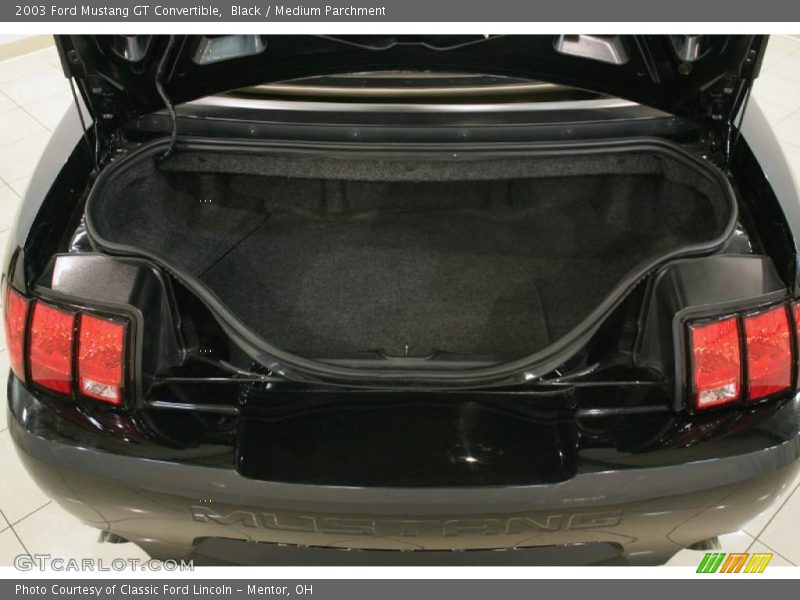 Black / Medium Parchment 2003 Ford Mustang GT Convertible