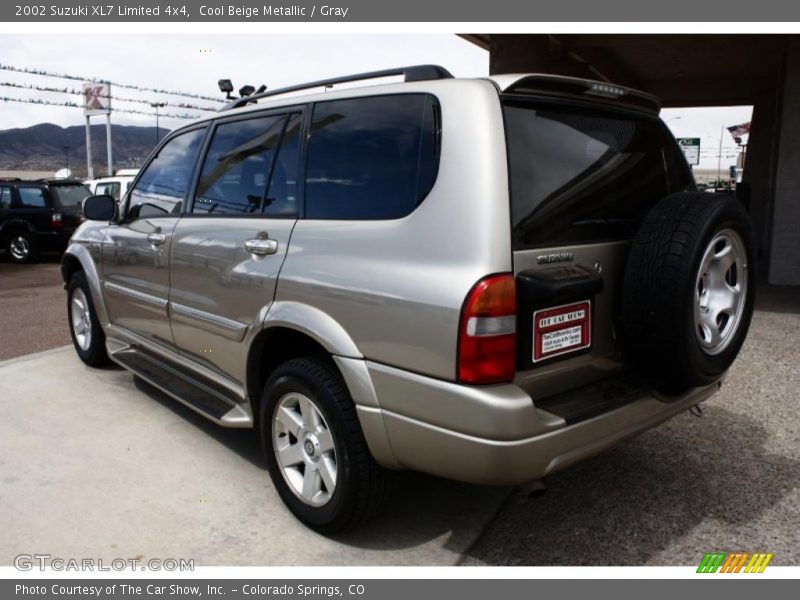 Cool Beige Metallic / Gray 2002 Suzuki XL7 Limited 4x4