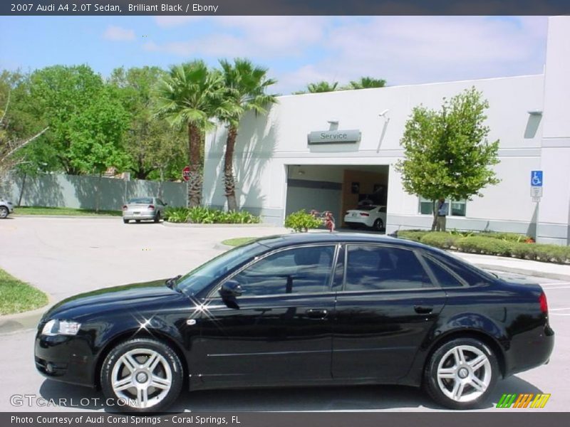 Brilliant Black / Ebony 2007 Audi A4 2.0T Sedan