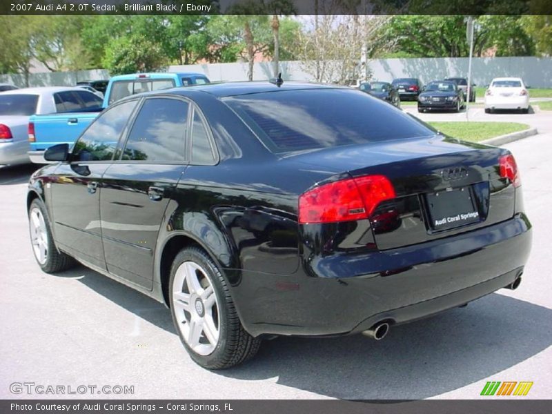 Brilliant Black / Ebony 2007 Audi A4 2.0T Sedan