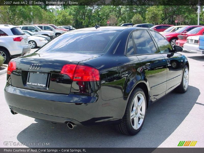 Brilliant Black / Ebony 2007 Audi A4 2.0T Sedan