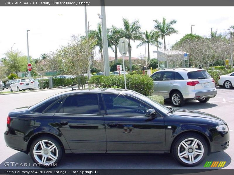 Brilliant Black / Ebony 2007 Audi A4 2.0T Sedan