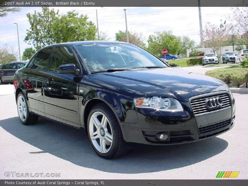 Brilliant Black / Ebony 2007 Audi A4 2.0T Sedan