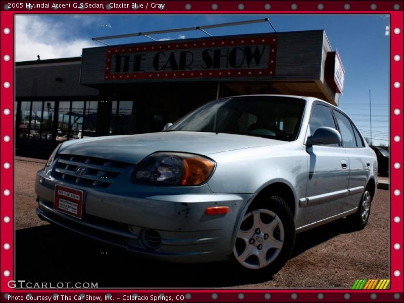 Glacier Blue / Gray 2005 Hyundai Accent GLS Sedan