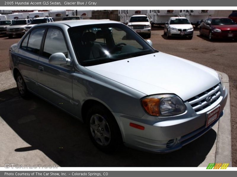 Glacier Blue / Gray 2005 Hyundai Accent GLS Sedan