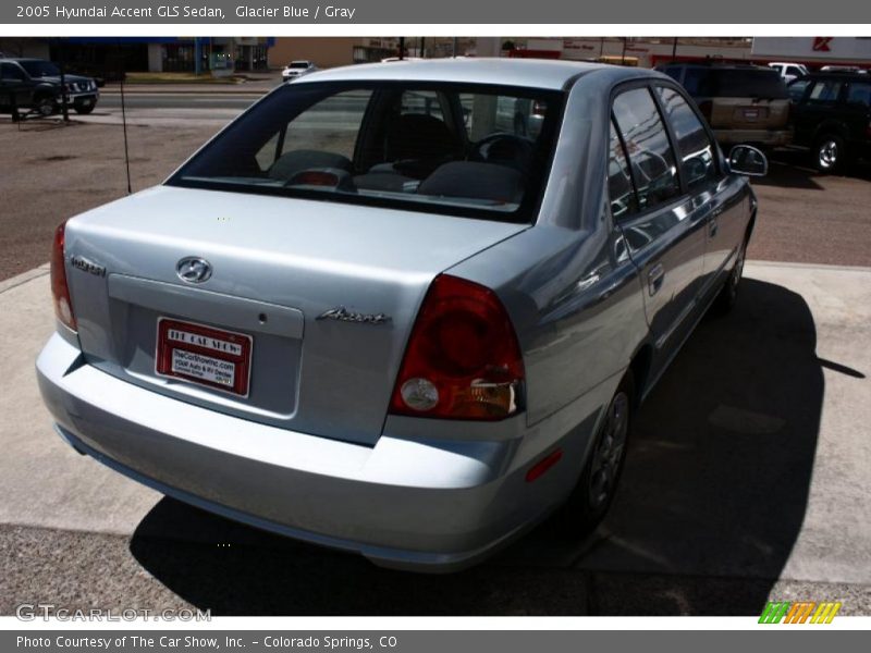 Glacier Blue / Gray 2005 Hyundai Accent GLS Sedan