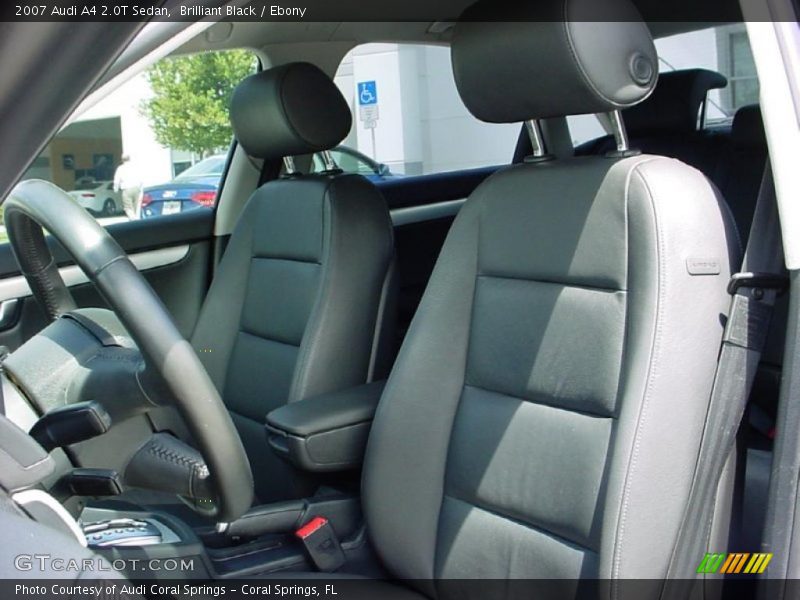 Brilliant Black / Ebony 2007 Audi A4 2.0T Sedan