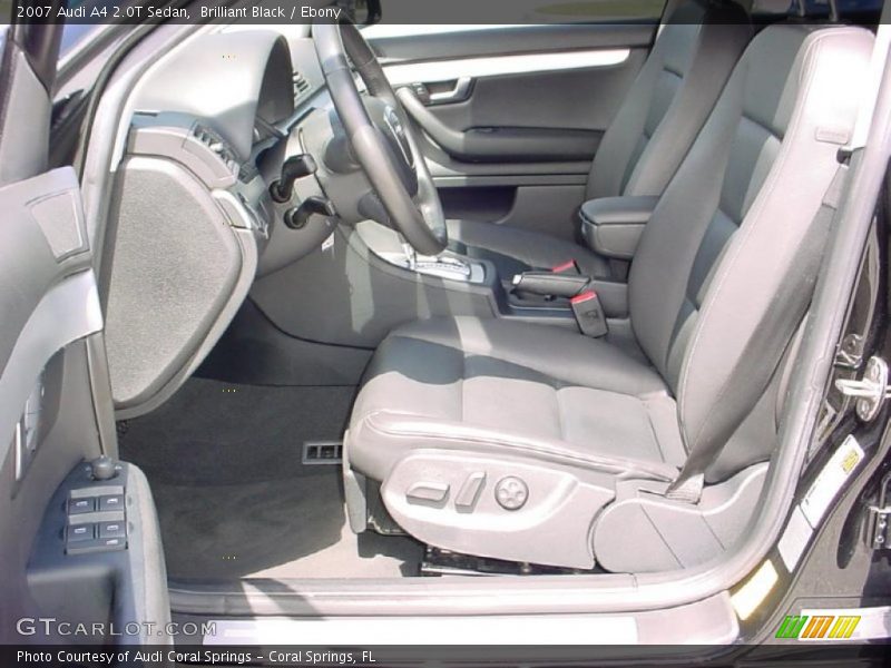 Brilliant Black / Ebony 2007 Audi A4 2.0T Sedan
