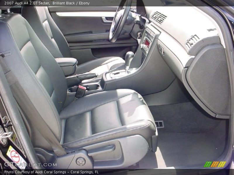 Brilliant Black / Ebony 2007 Audi A4 2.0T Sedan
