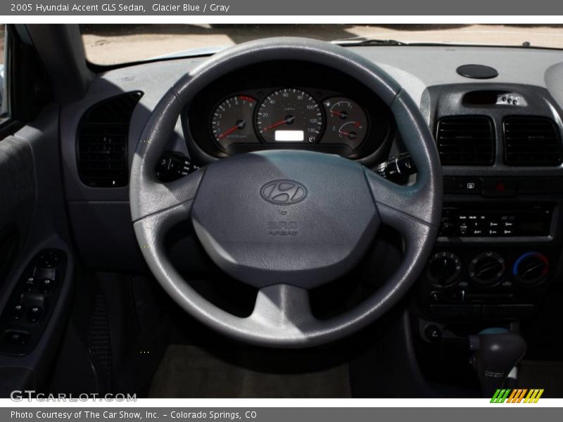 Glacier Blue / Gray 2005 Hyundai Accent GLS Sedan