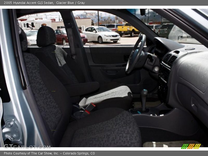 Glacier Blue / Gray 2005 Hyundai Accent GLS Sedan