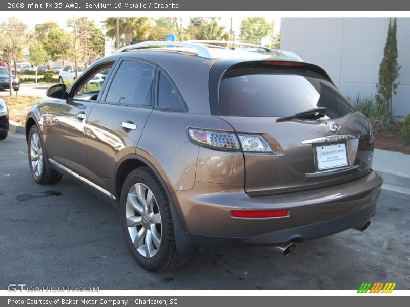 Beryllium 16 Metallic / Graphite 2008 Infiniti FX 35 AWD