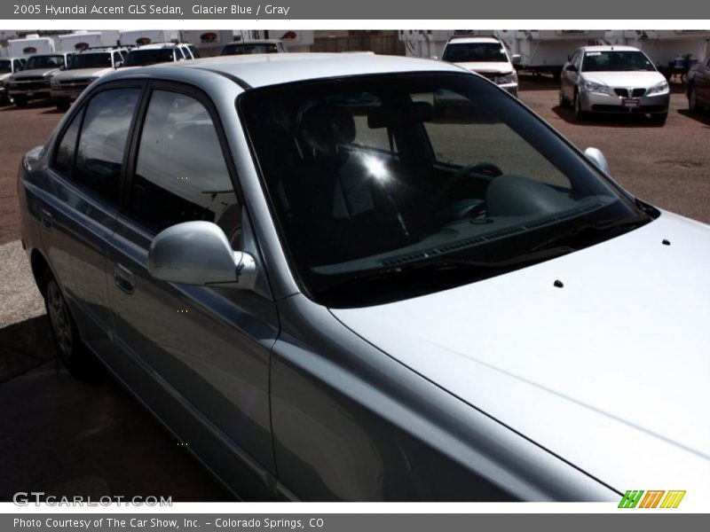 Glacier Blue / Gray 2005 Hyundai Accent GLS Sedan