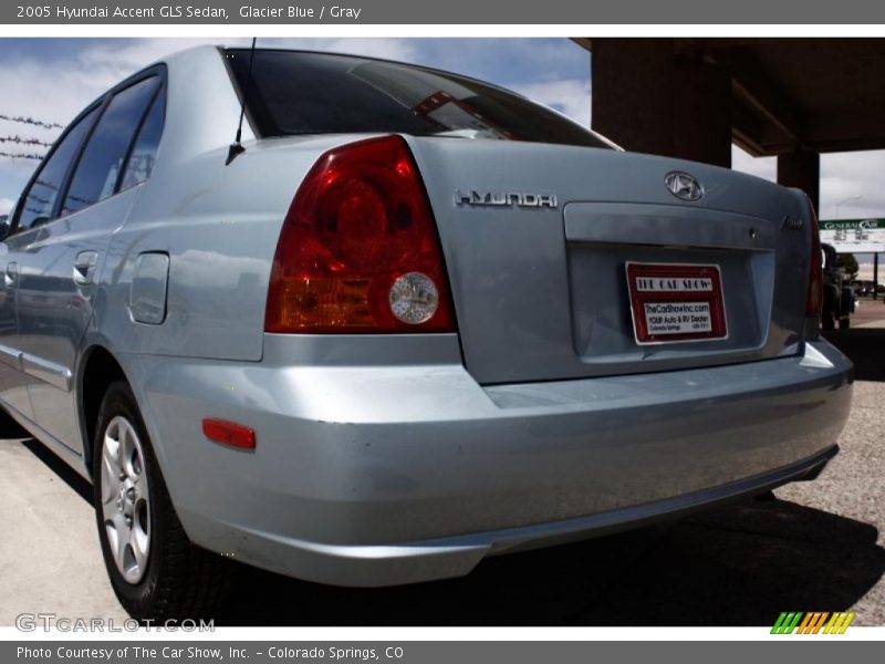 Glacier Blue / Gray 2005 Hyundai Accent GLS Sedan