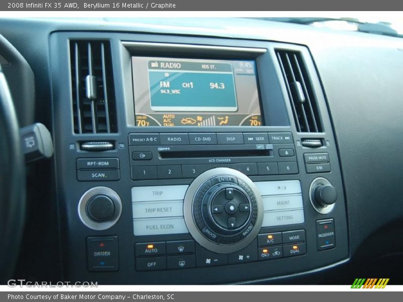 Beryllium 16 Metallic / Graphite 2008 Infiniti FX 35 AWD
