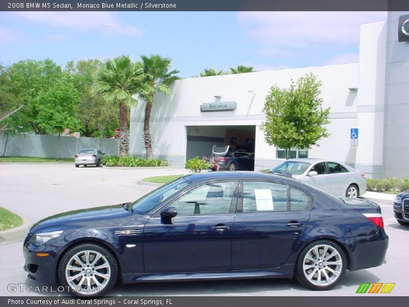 Monaco Blue Metallic / Silverstone 2008 BMW M5 Sedan