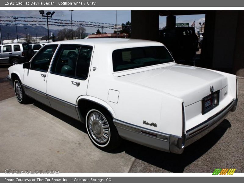 Cotillion White / Gray 1991 Cadillac DeVille Sedan