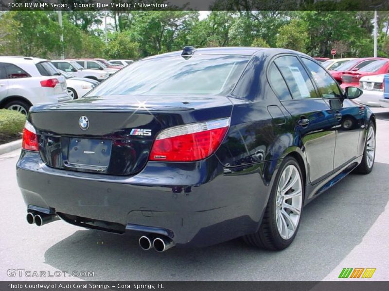 Monaco Blue Metallic / Silverstone 2008 BMW M5 Sedan
