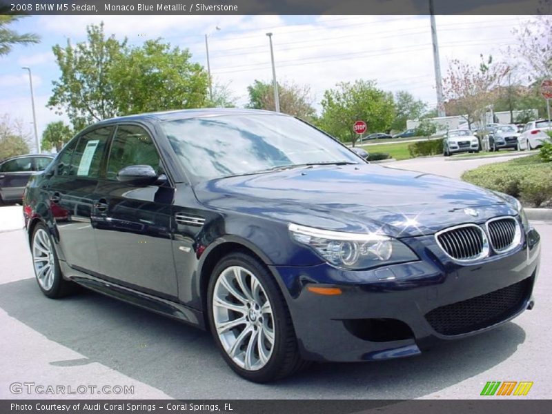 Monaco Blue Metallic / Silverstone 2008 BMW M5 Sedan