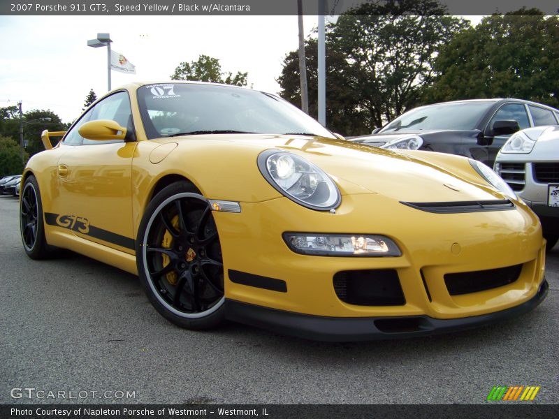 Speed Yellow / Black w/Alcantara 2007 Porsche 911 GT3