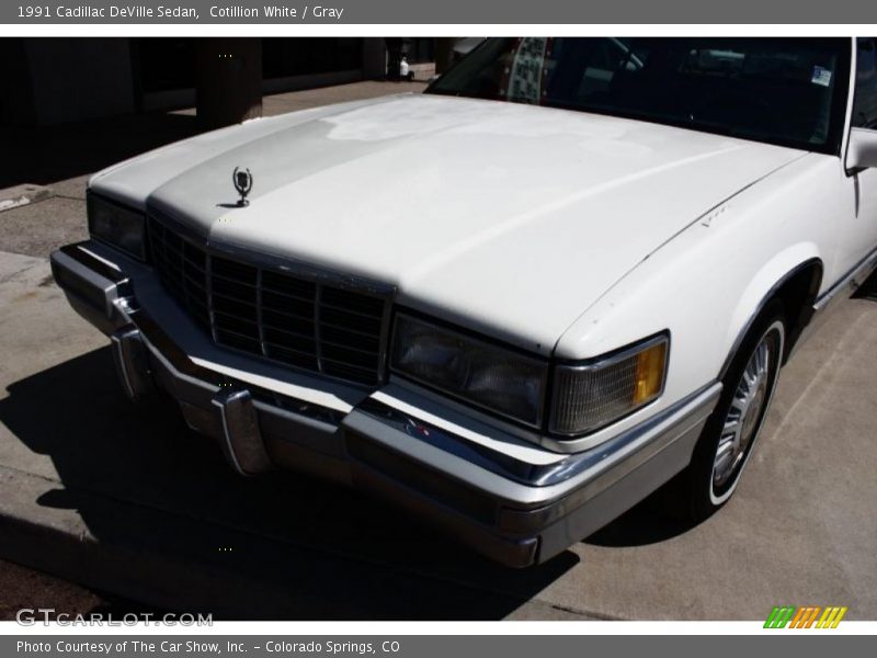 Cotillion White / Gray 1991 Cadillac DeVille Sedan