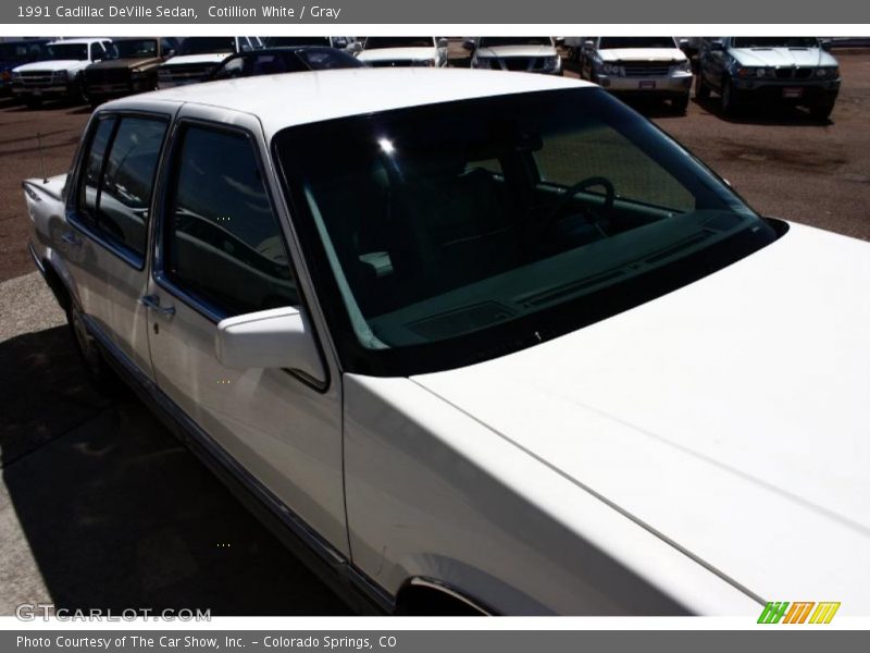 Cotillion White / Gray 1991 Cadillac DeVille Sedan