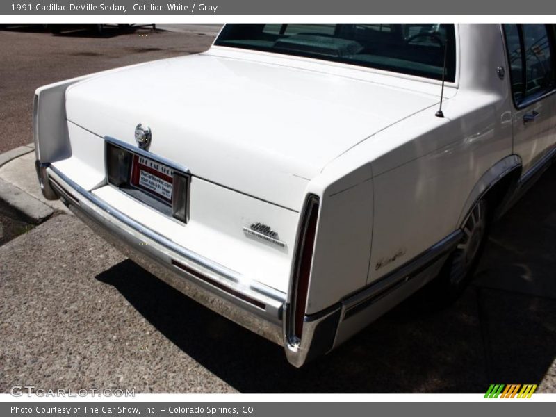 Cotillion White / Gray 1991 Cadillac DeVille Sedan