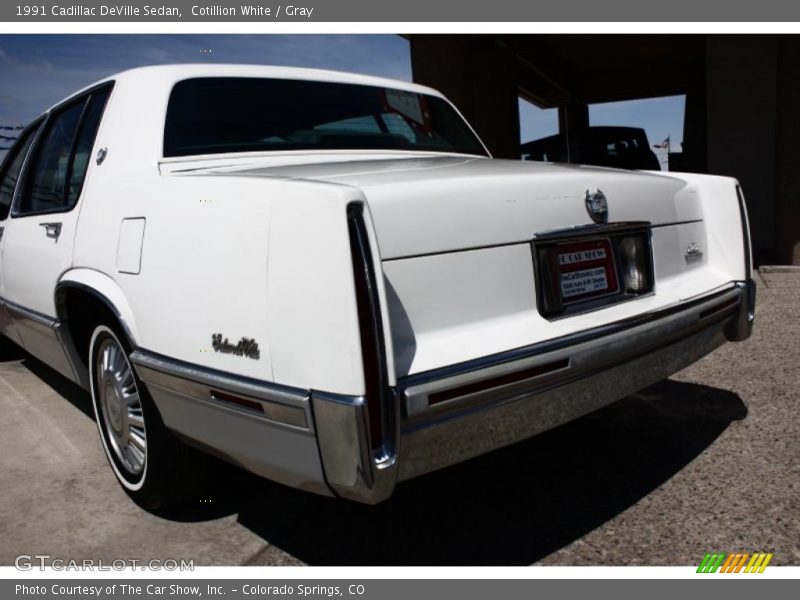 Cotillion White / Gray 1991 Cadillac DeVille Sedan