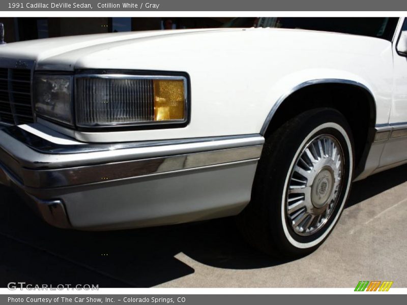Cotillion White / Gray 1991 Cadillac DeVille Sedan