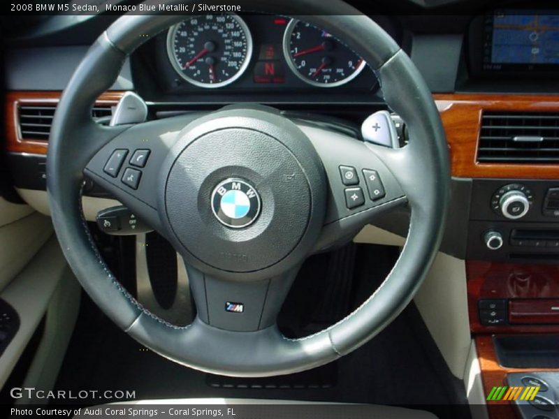 Monaco Blue Metallic / Silverstone 2008 BMW M5 Sedan