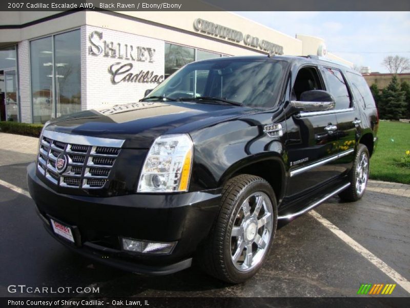 Black Raven / Ebony/Ebony 2007 Cadillac Escalade AWD