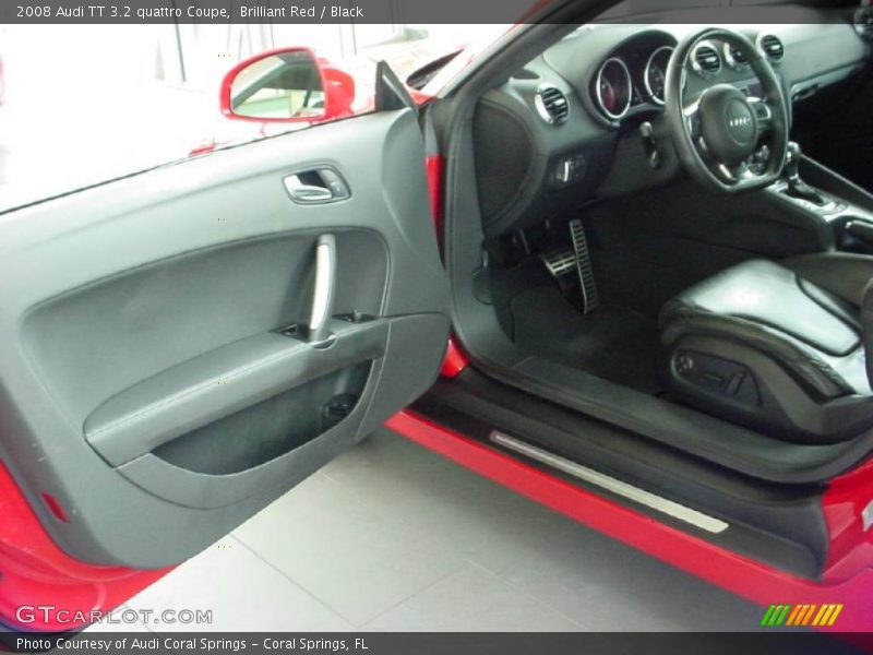 Brilliant Red / Black 2008 Audi TT 3.2 quattro Coupe