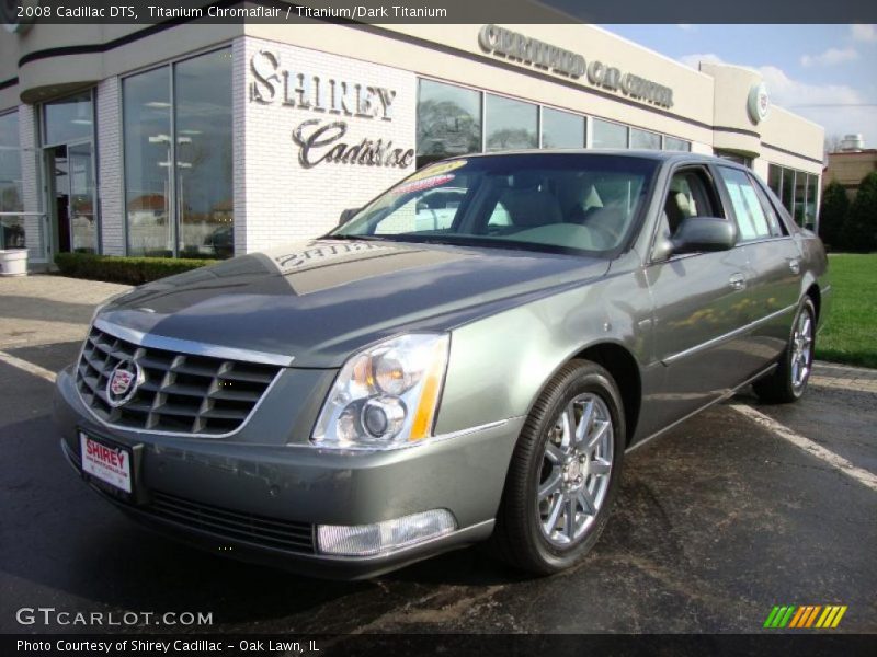 Titanium Chromaflair / Titanium/Dark Titanium 2008 Cadillac DTS