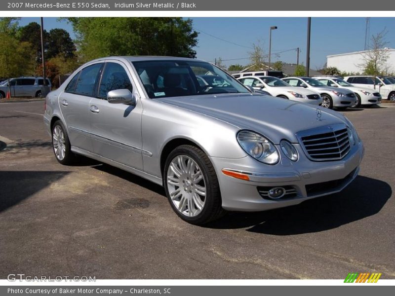 Iridium Silver Metallic / Black 2007 Mercedes-Benz E 550 Sedan