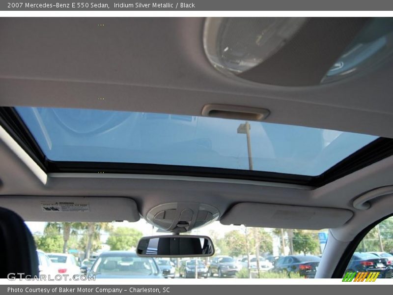 Iridium Silver Metallic / Black 2007 Mercedes-Benz E 550 Sedan