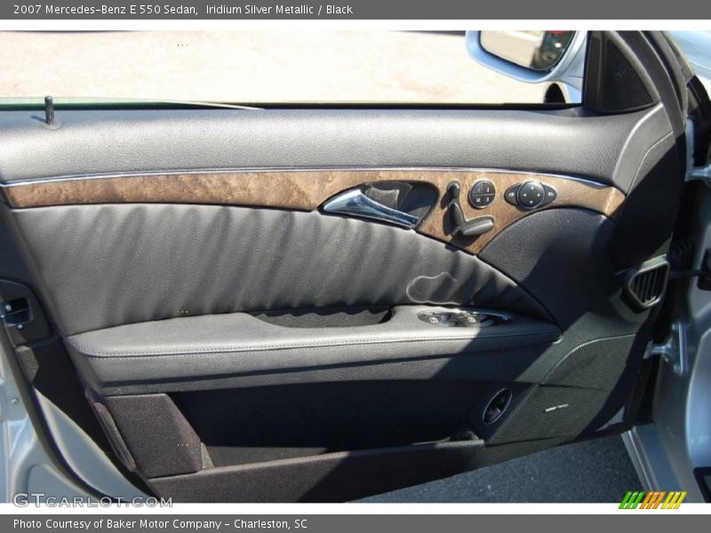 Iridium Silver Metallic / Black 2007 Mercedes-Benz E 550 Sedan