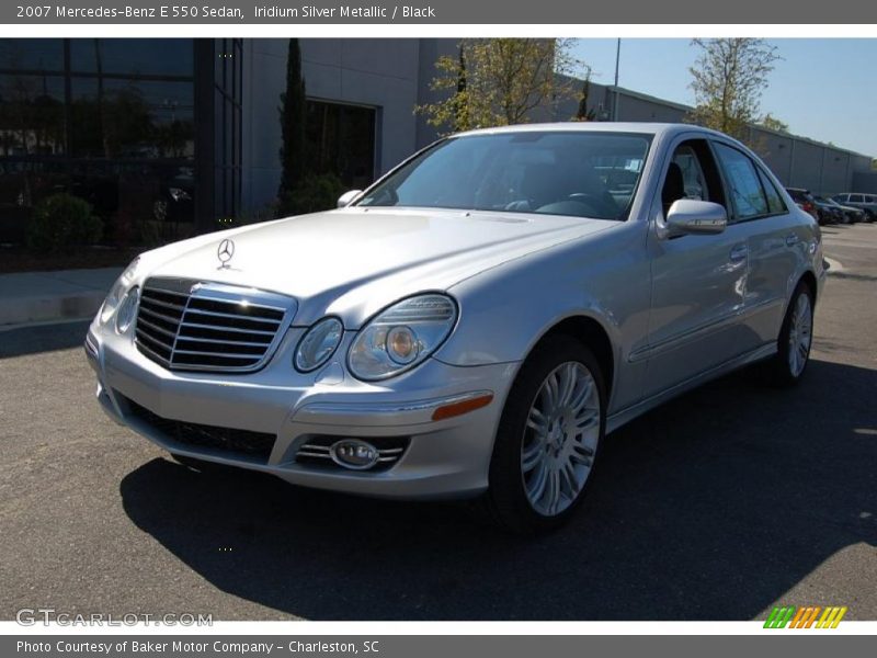 Iridium Silver Metallic / Black 2007 Mercedes-Benz E 550 Sedan