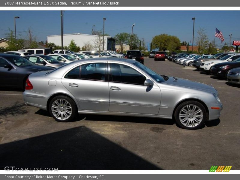 Iridium Silver Metallic / Black 2007 Mercedes-Benz E 550 Sedan