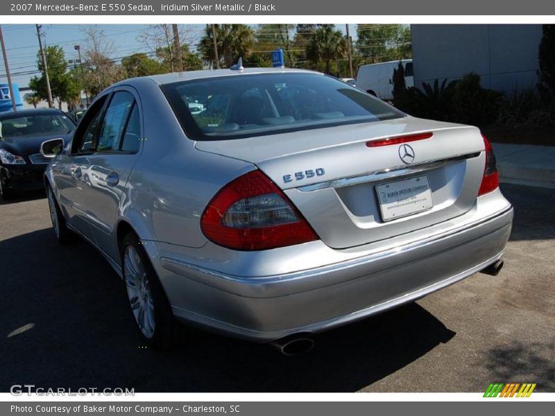 Iridium Silver Metallic / Black 2007 Mercedes-Benz E 550 Sedan