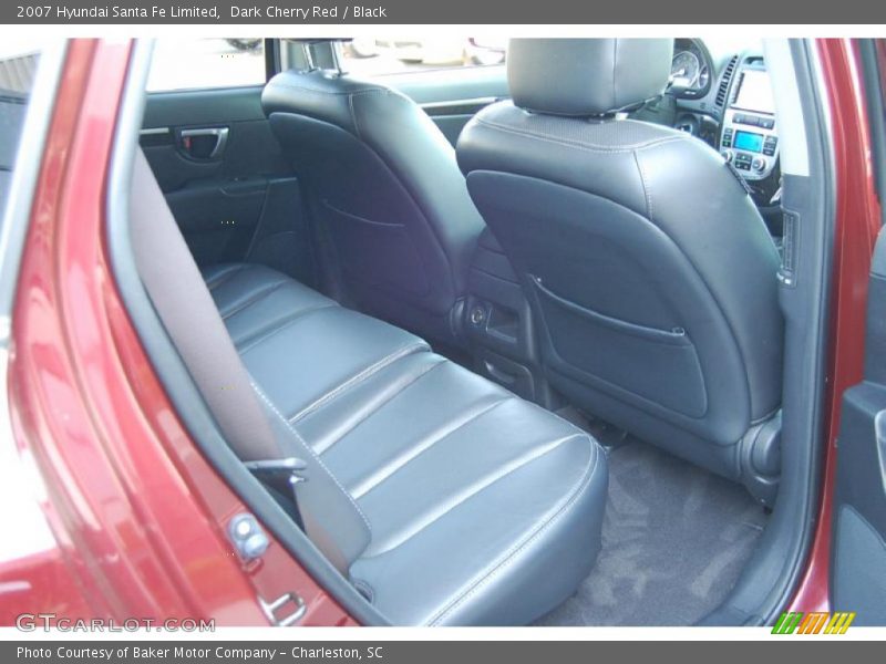 Dark Cherry Red / Black 2007 Hyundai Santa Fe Limited
