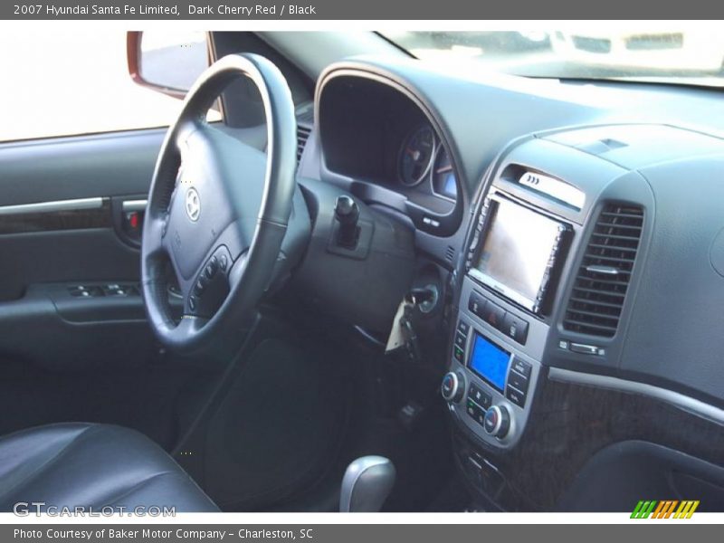 Dark Cherry Red / Black 2007 Hyundai Santa Fe Limited