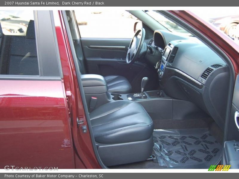 Dark Cherry Red / Black 2007 Hyundai Santa Fe Limited