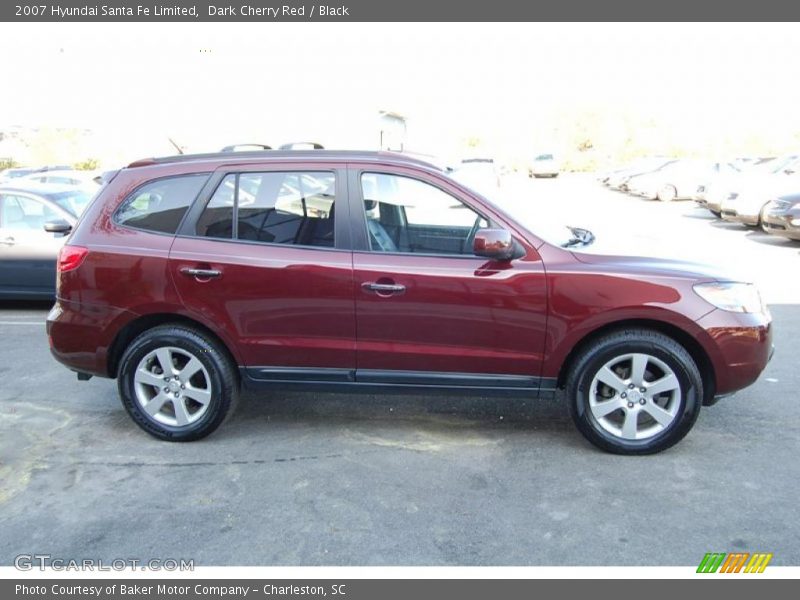 Dark Cherry Red / Black 2007 Hyundai Santa Fe Limited