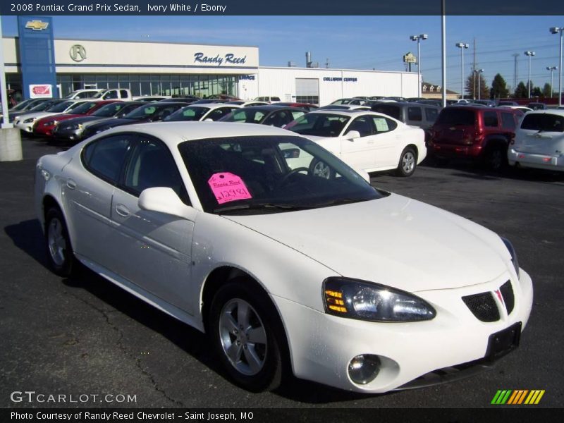 Ivory White / Ebony 2008 Pontiac Grand Prix Sedan
