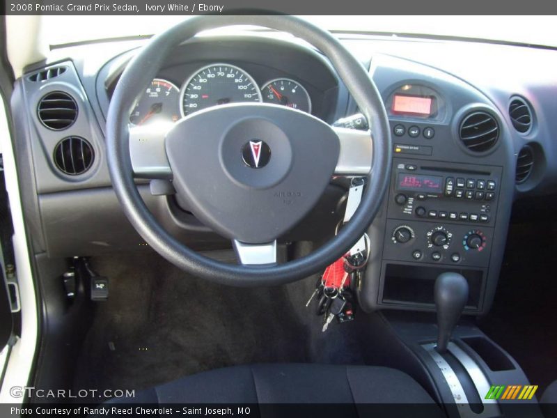 Ivory White / Ebony 2008 Pontiac Grand Prix Sedan