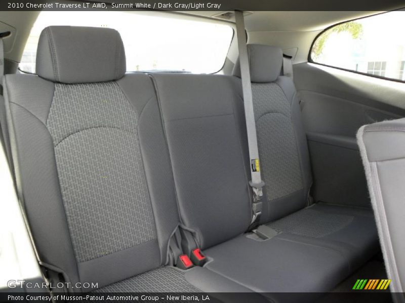 Summit White / Dark Gray/Light Gray 2010 Chevrolet Traverse LT AWD